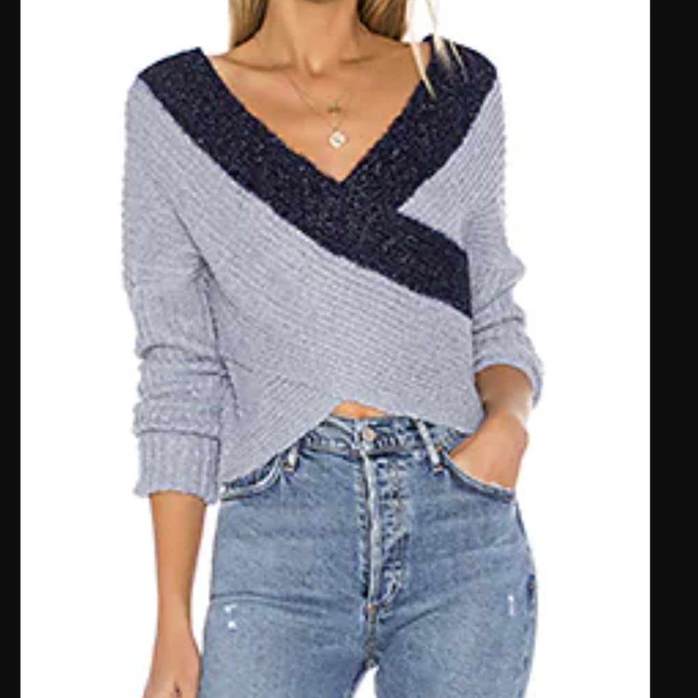 Superdown Lanah Wrap Sweater